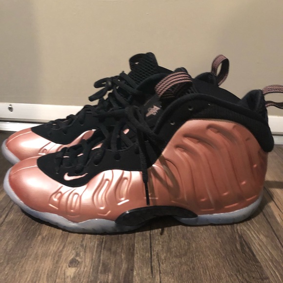 rose gold foamposite grade school